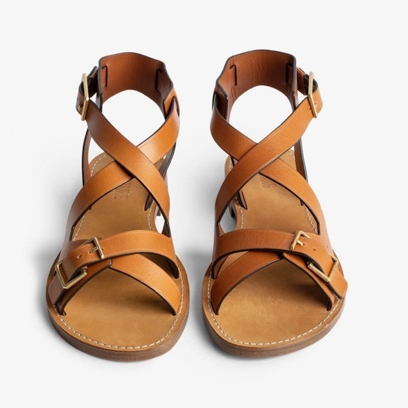 Cecilia Caprese Sandals in brown leather 39/ or US 8 $448 with box and dust bag - Picture 1 of 14